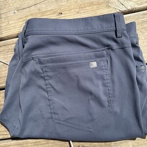LL Bean Mens Venture Shorts 42W 10" 5-Pocket Nylon Hiking Dark Grayish Blue